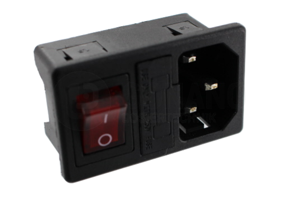 AC Receptacle with on/off switch for IG-1113D